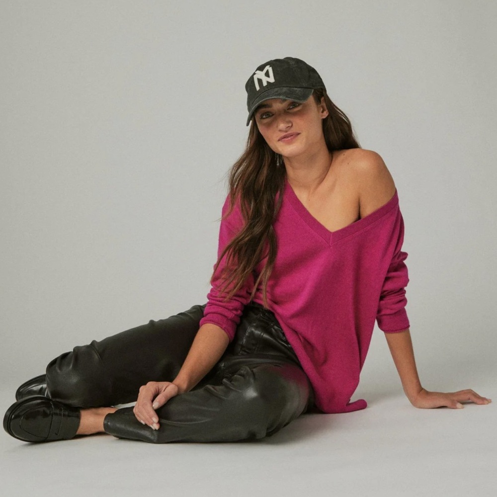 Lucky Brand Cloud Soft V Neck Sweater